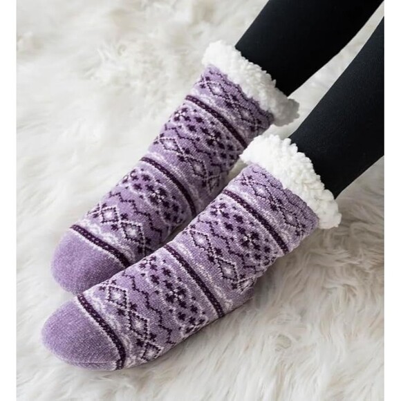 MUK LUKS Women's Cabin Socks - S/M (5-7) 2-Pack - Picture 3 of 3